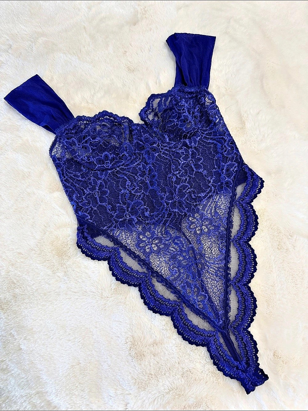 Vintage 90s Y2K purple Floral Lace high waist Bodysuit